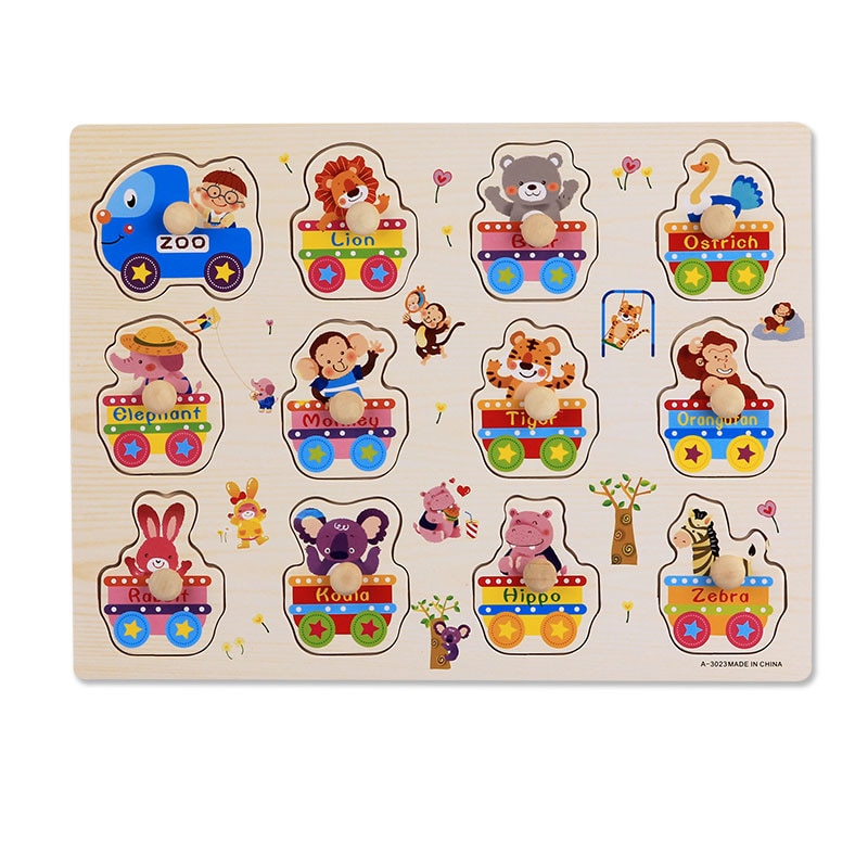 Wooden Baby Toys Puzzle Board Set